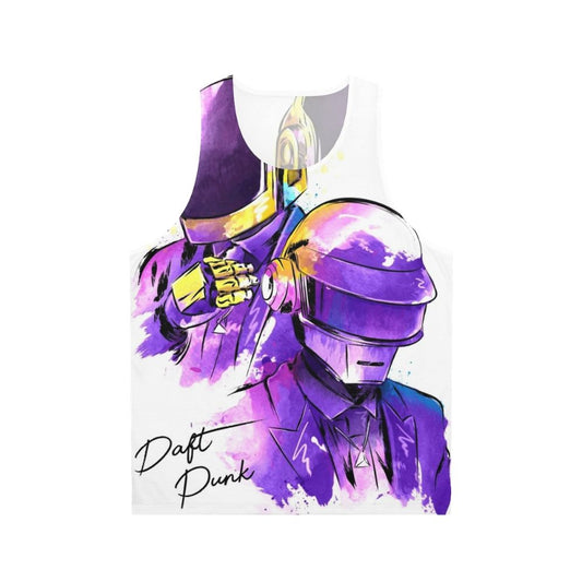 Daft Punk Unisex Watercolor Tank Top