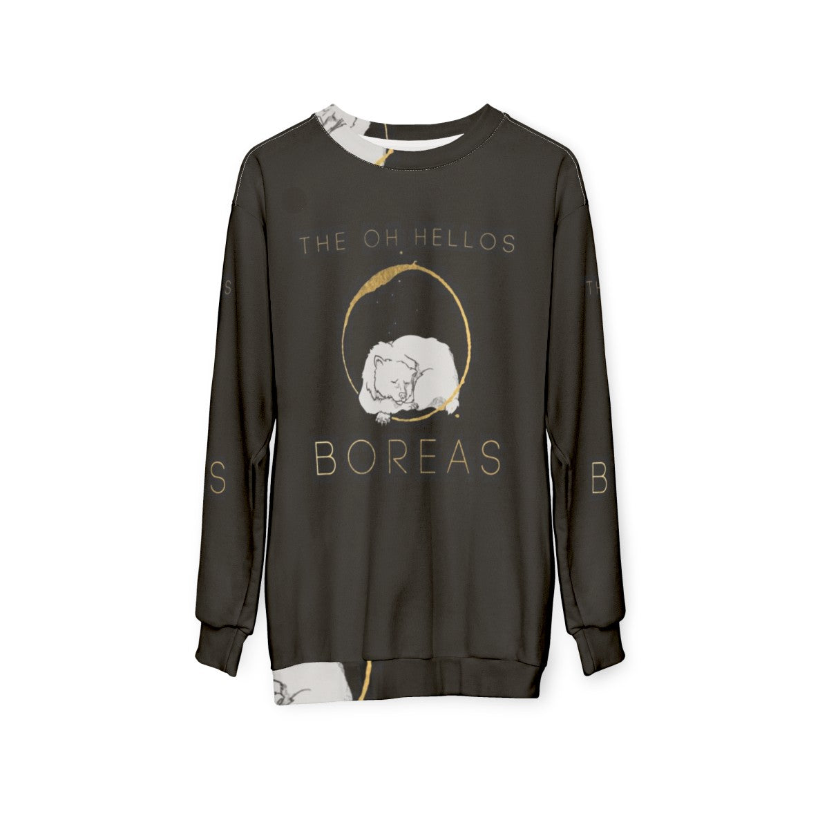 The Oh Hellos Boreas Sweatshirt featuring band's album cover art - hanging