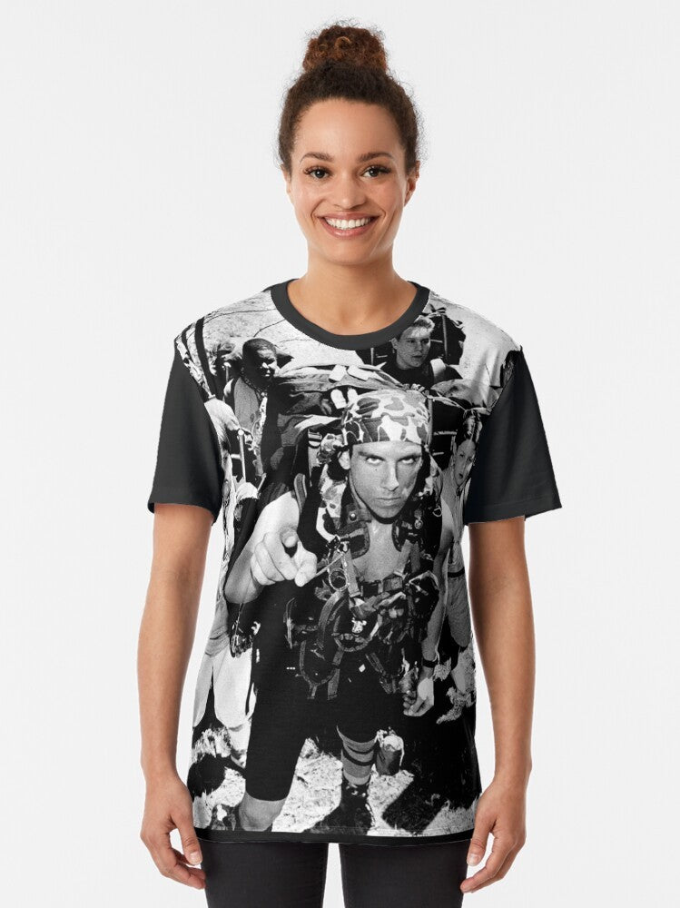 Heavyweights 90s comedy graphic t-shirt featuring characters from the classic film - Women