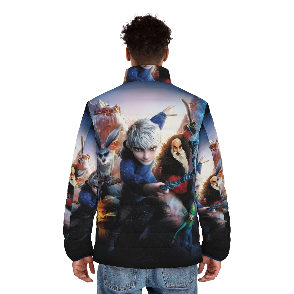 Rise of the Guardians Puffer Jacket featuring Jack Frost - men back