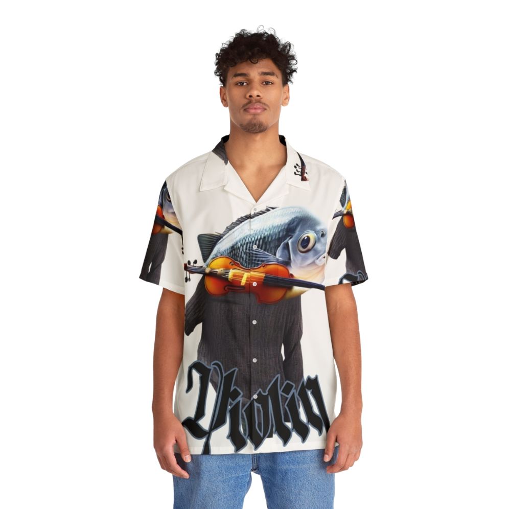 Unique Violin Fish Hawaiian Shirt for Music Lovers - People Front