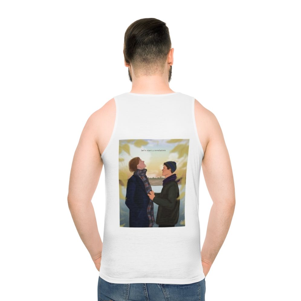 Young Royals Netflix Unisex Tank Top - men back