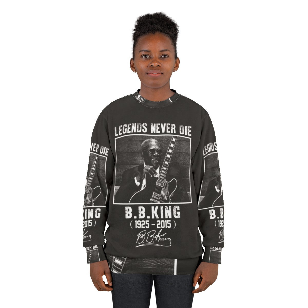 BB King "Legends Never Die" Sweatshirt - women