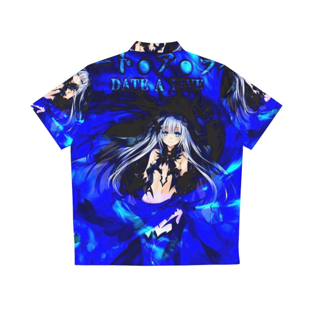 Blue Date A Live Origami Tobiichi Hawaiian Shirt - Back