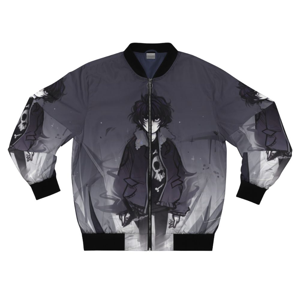 Nico di Angelo inspired bomber jacket with a dark and edgy design