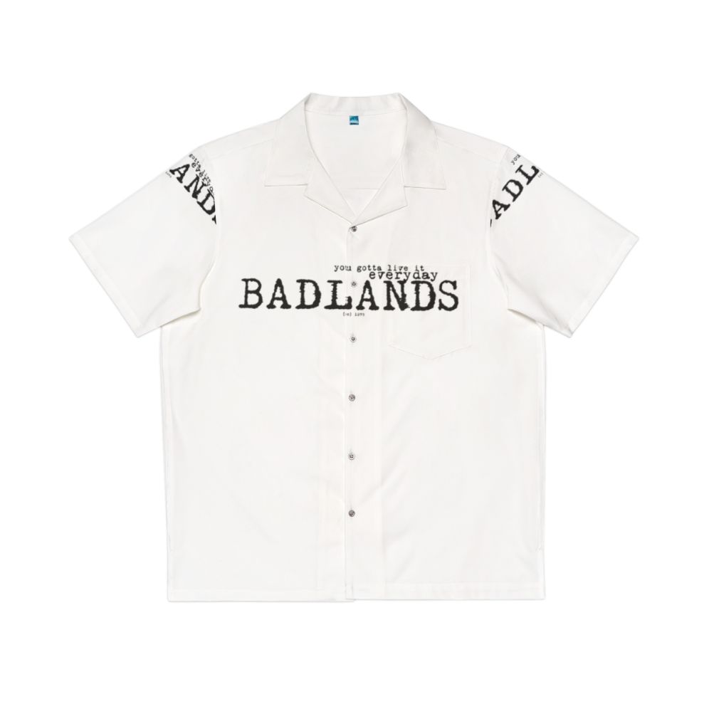 Badlands Classic Hawaiian Shirt featuring music and pop culture references