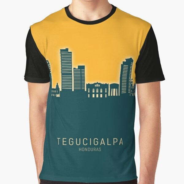 Tegucigalpa Honduras Skyline Graphic T-Shirt