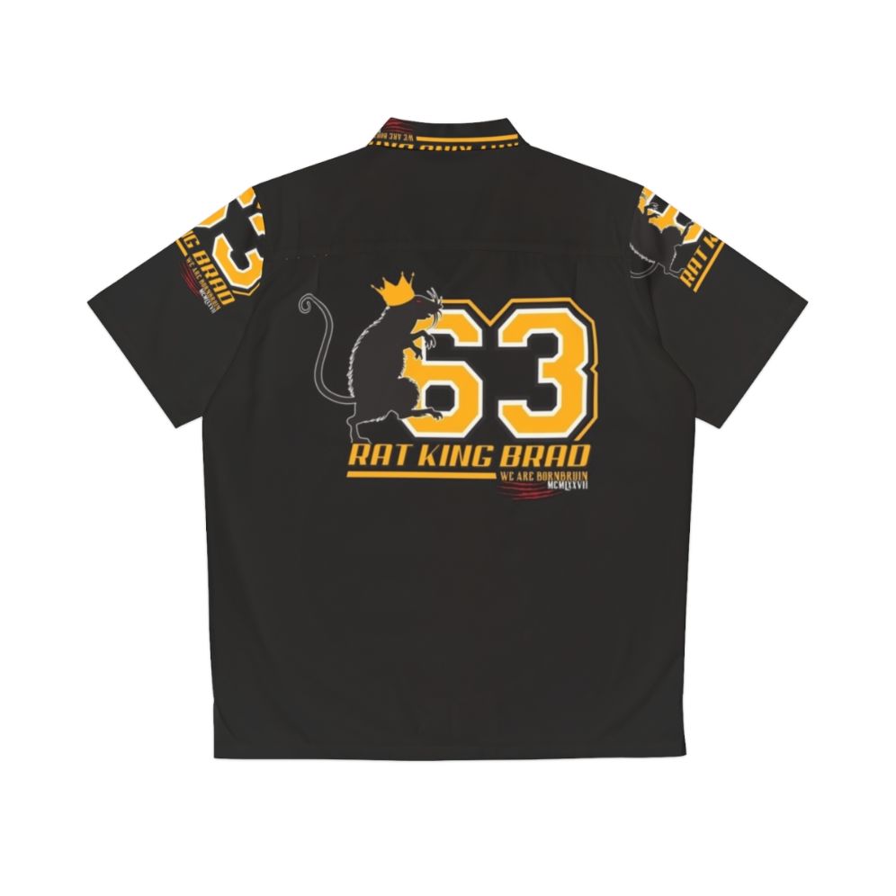 Boston Bruins Hawaiian Shirt with Rat King Brad and Team Spirit - Back