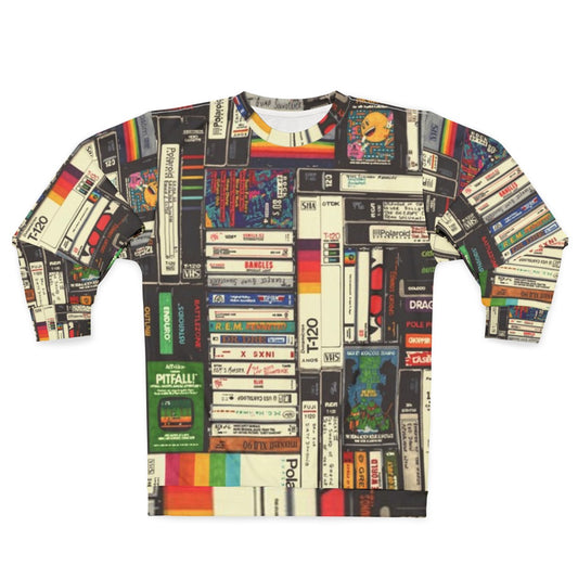 Retro cassette tape vaporwave sweatshirt