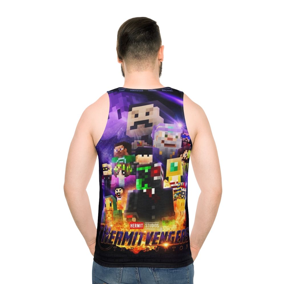 Hermitcraft Avengers Unisex Tank Top - men back