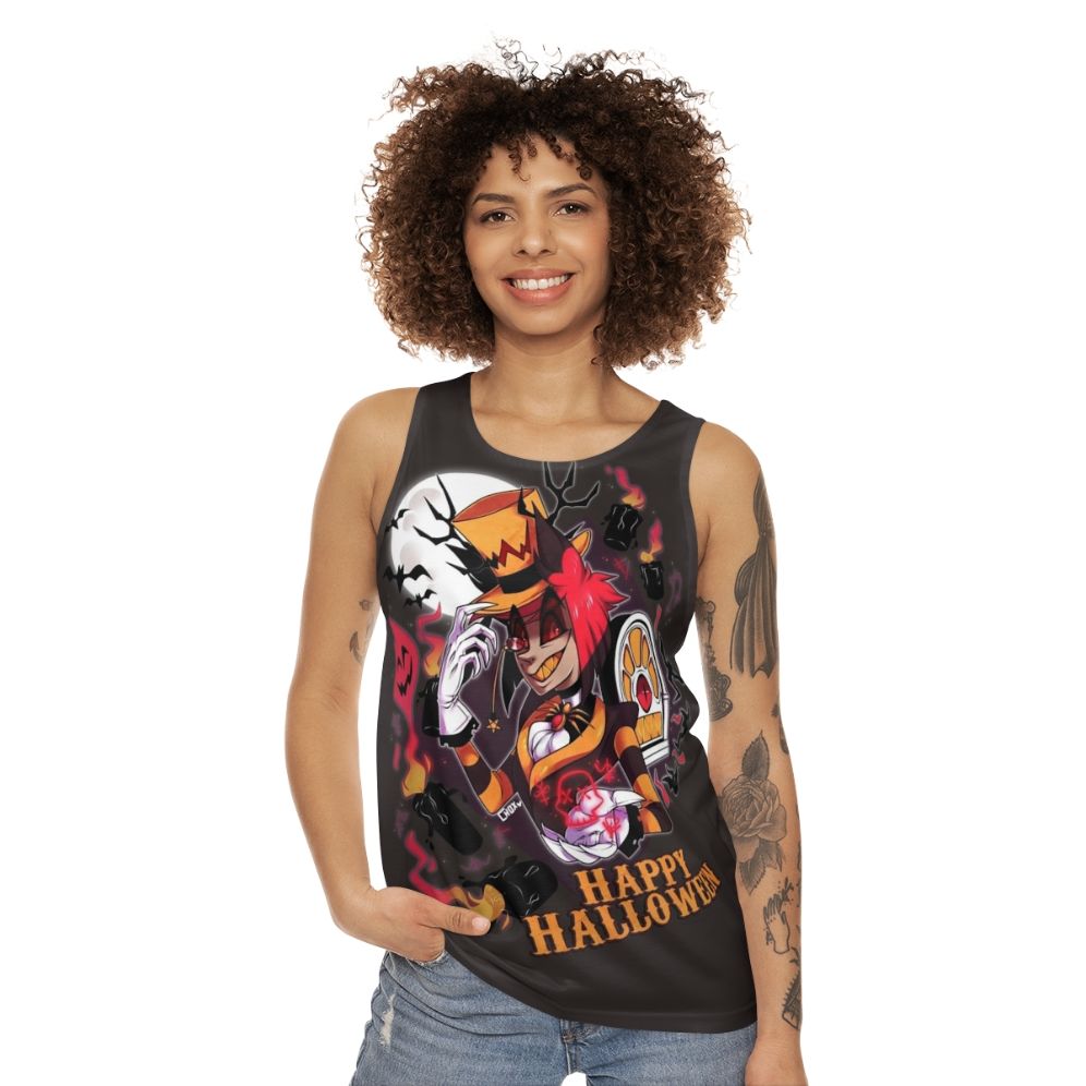 Hazbinhotel-inspired unisex Halloween tank top - women