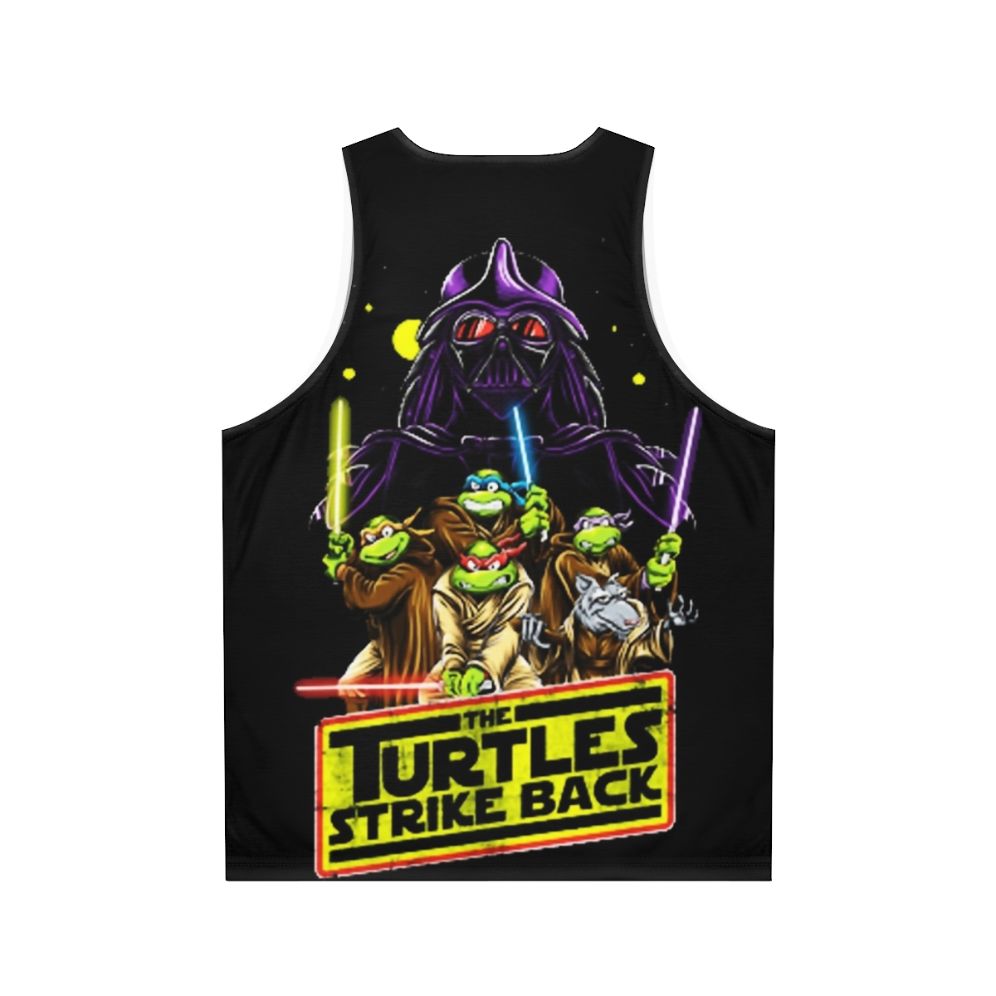 Retro Turtles Strike Back Unisex Tank Top - Back