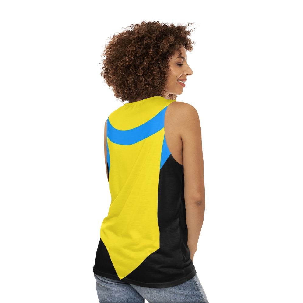 Invincible superhero unisex tank top - women back