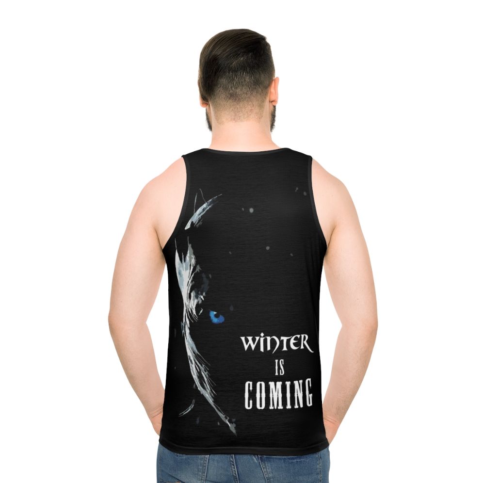 Unisex 'Winter Is Coming' Game of Thrones Inspired Tank Top - men back