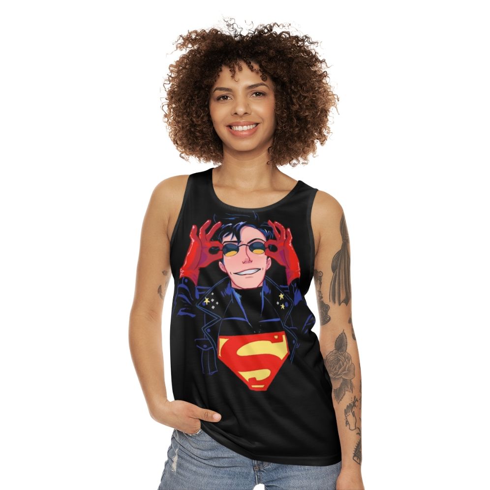 90s superhero unisex tank top - women