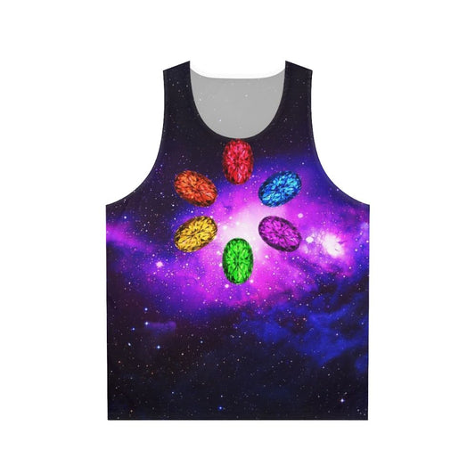 Galaxy space unisex Marvel Infinity Stones tank top