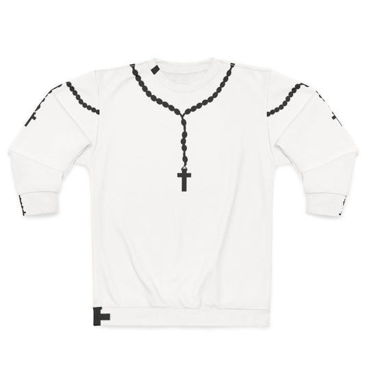 Black rosary beads sweatshirt