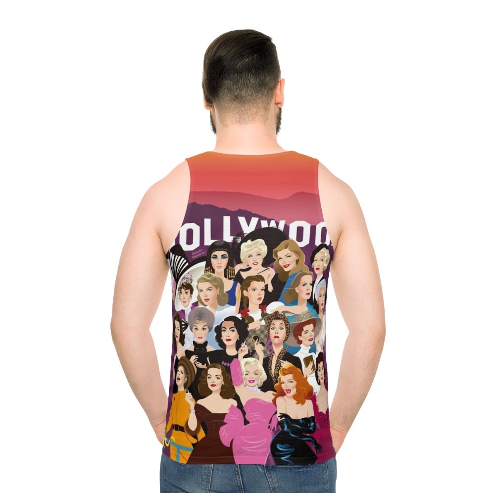 Unisex Hollywood inspired tank top - men back