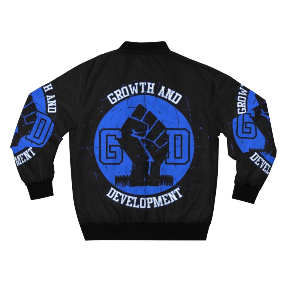 G.D. Growth and Development bomber jacket featuring urban streetwear style - Back