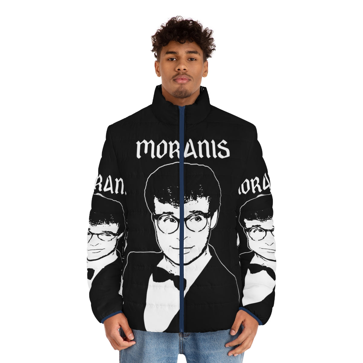 Moranis Retro Puffer Jacket - Iconic Comedy Style from the 80s and 90s - men front