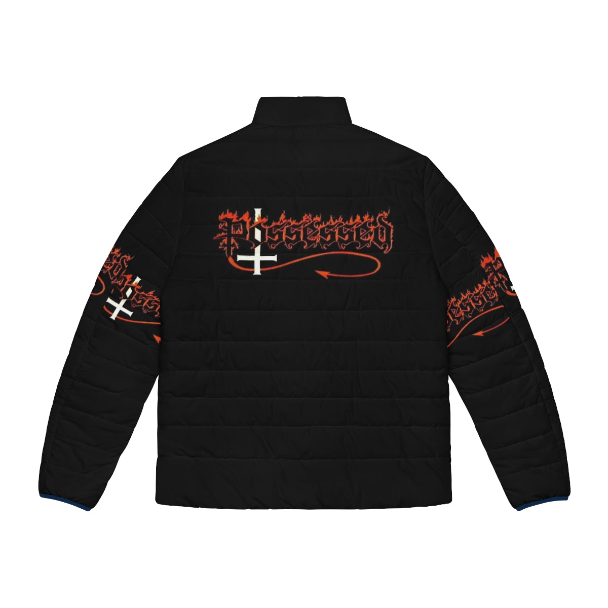 Possessed band classic puffer jacket for heavy metal and music fans - Back