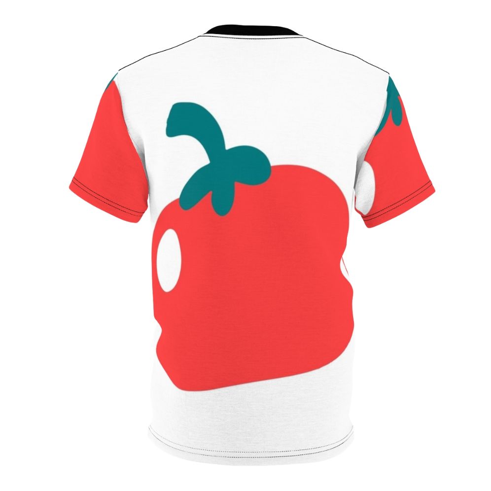 Colorful fruit-inspired artistic pattern printed on a high-quality t-shirt - Back