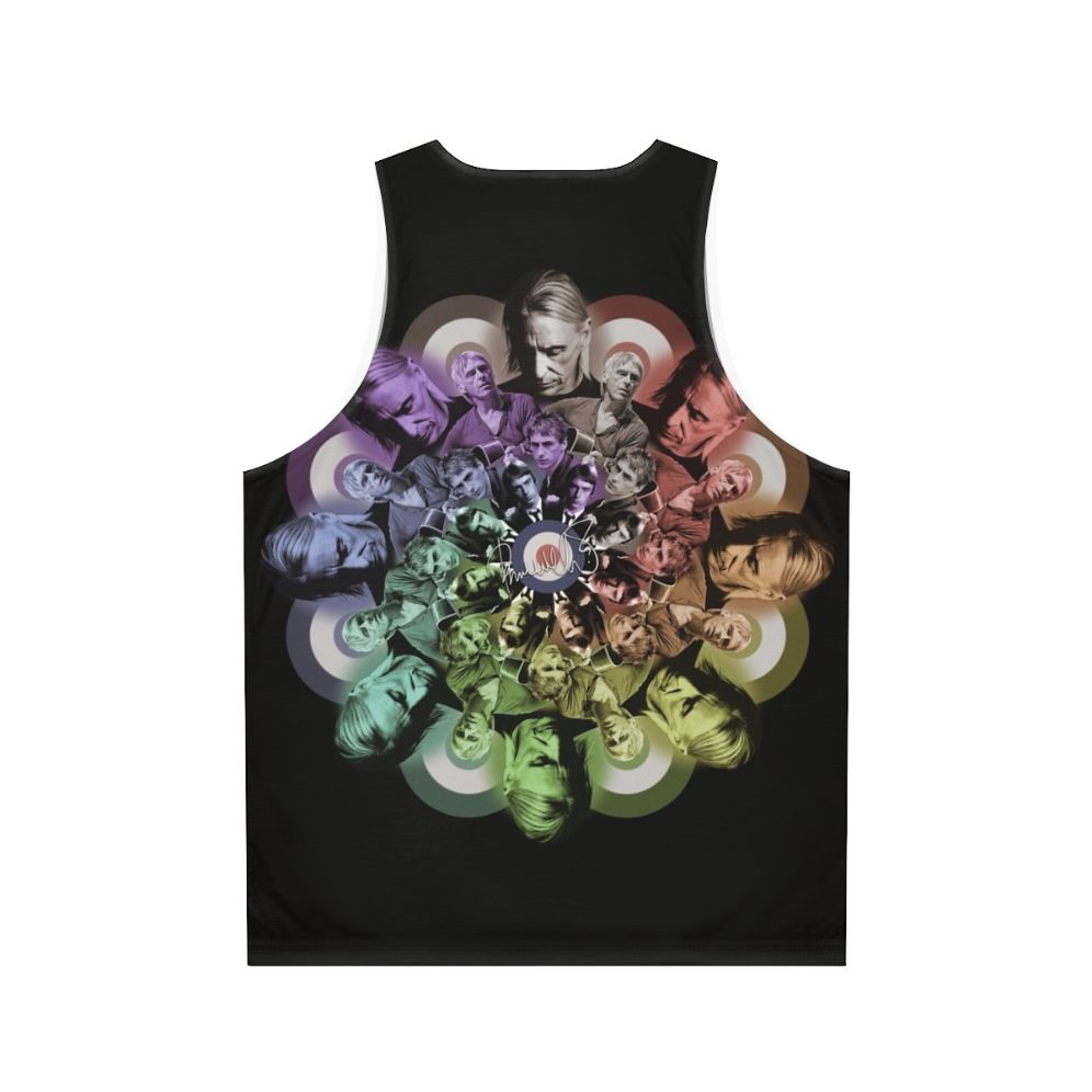 Colorful Paul Weller tribute unisex tank top - Back