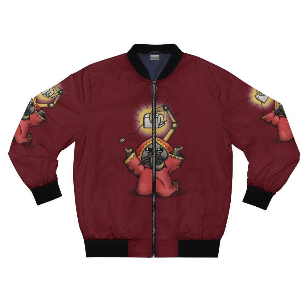 Toaster Priest Bomber Jacket with Warhammer 40k and Adeptus Mechanicus Inspired Design