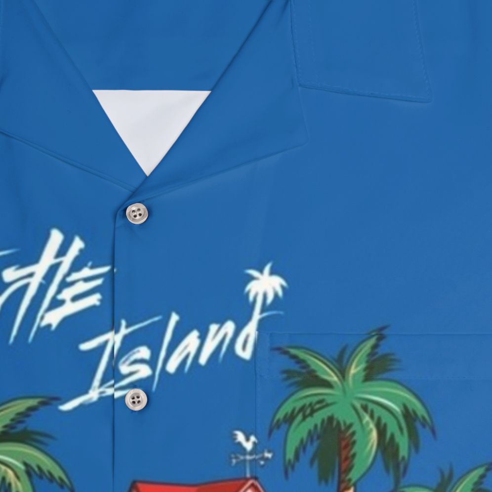 Turtle Island Anime-Inspired Hawaiian Shirt - Detail