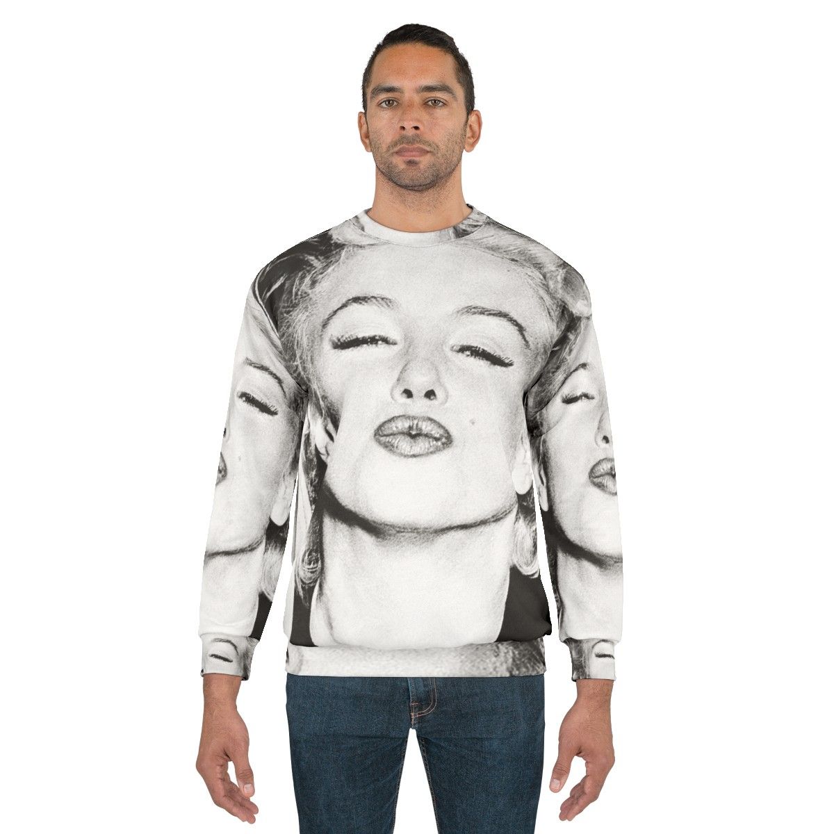 Vintage Black and White Marilyn Monroe Sweatshirt - men