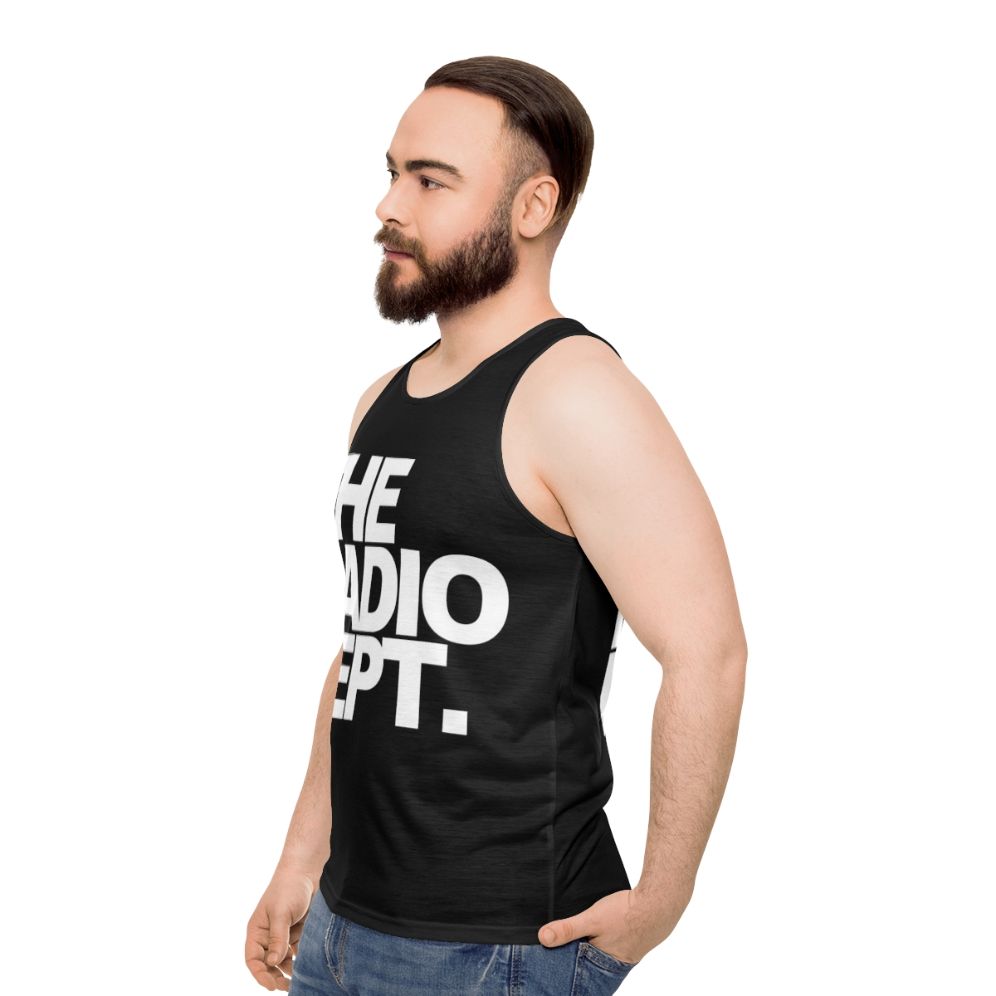 Unisex Minimalist Tank Top - men side