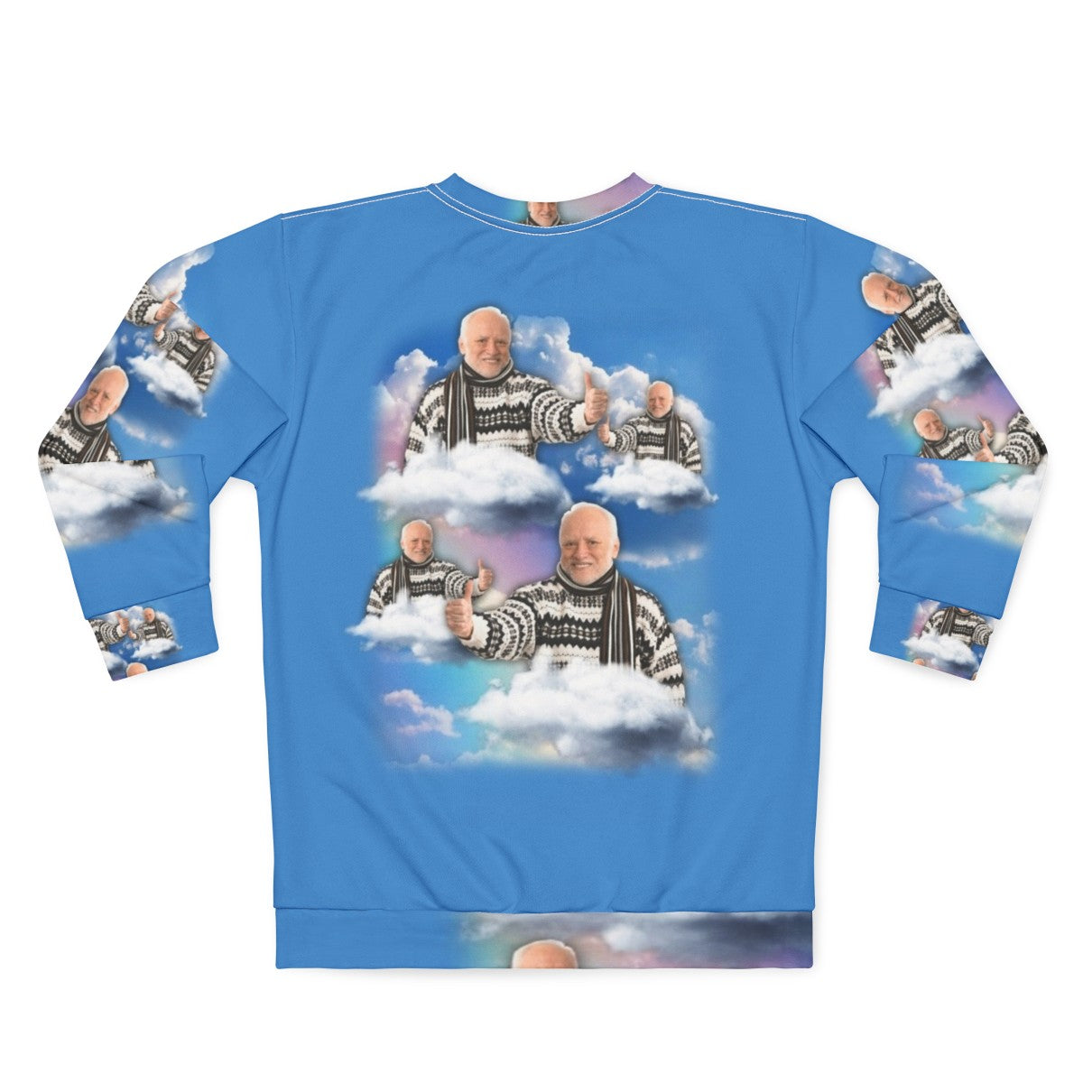 Hilarious Harold Meme Sweatshirt - Back