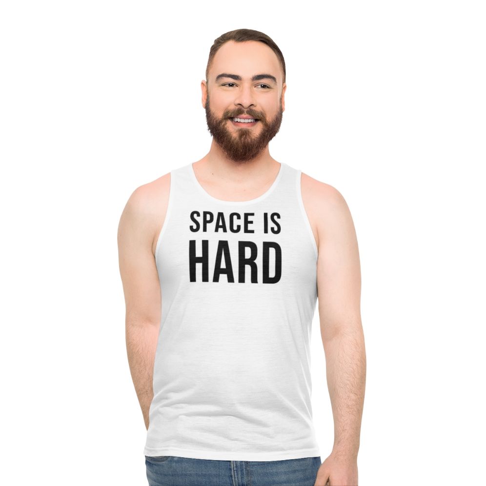 Space Force Netflix Unisex Tank Top with Funny Quotes - men