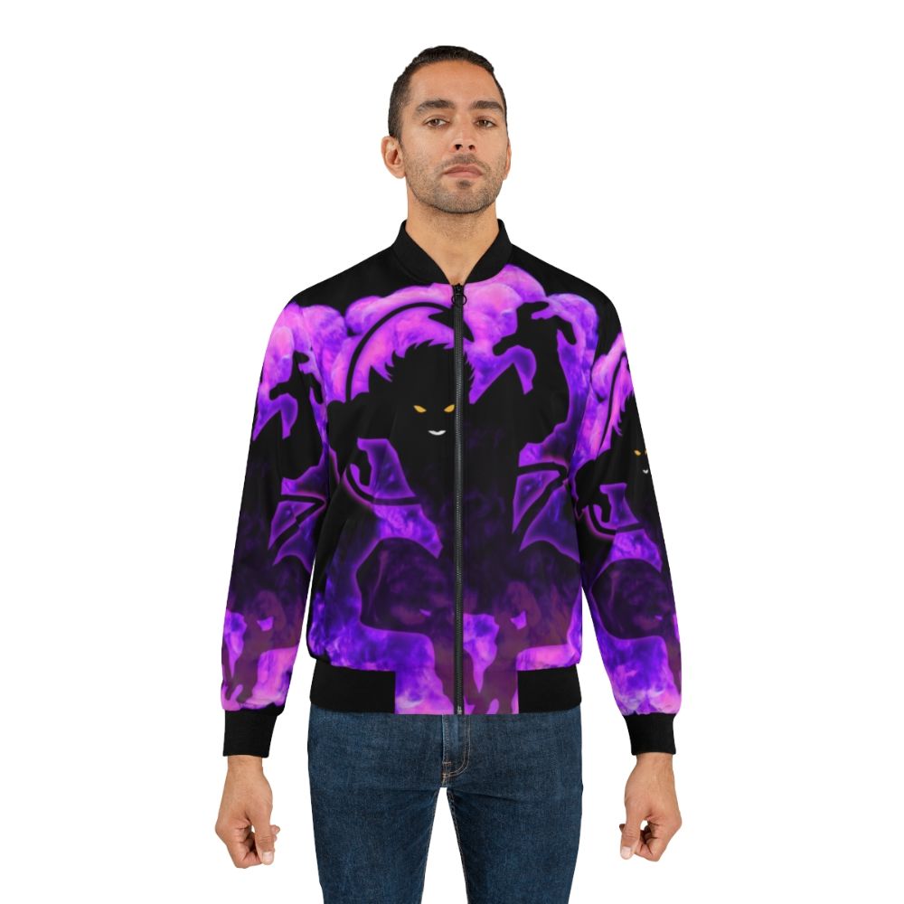 X-Men Nightcrawler Inspired Bomber Jacket with Comic Book Design - Lifestyle