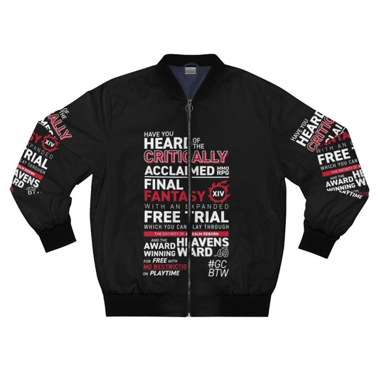 GCBTW (Great Community By The Way) bomber jacket for Final Fantasy XIV (FFXIV) gamers