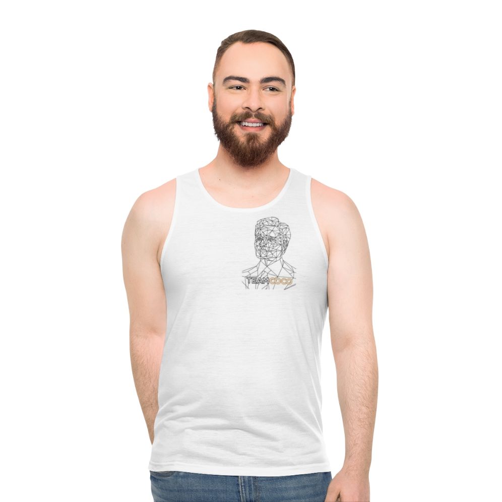 Conan Obrien line art portrait unisex tank top - men