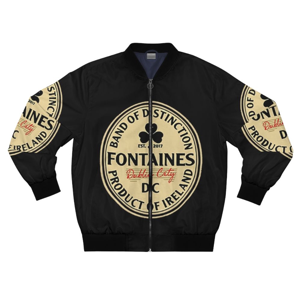 Fontaines DC Bomber Jacket featuring the band's logo and name