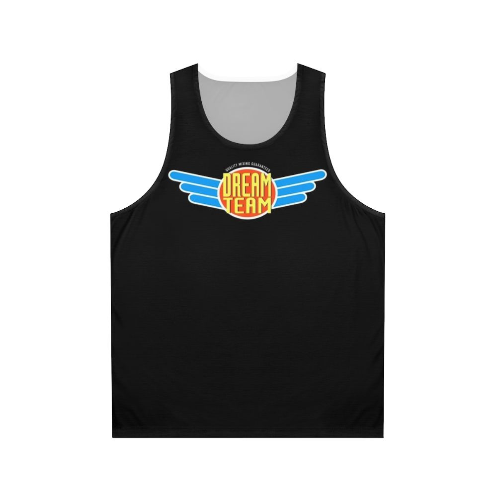 Retro music unisex tank top