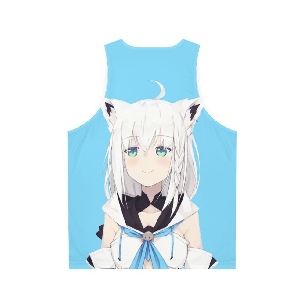 Shirakami Fubuki Hololive Virtual Youtuber Unisex Tank Top - Back