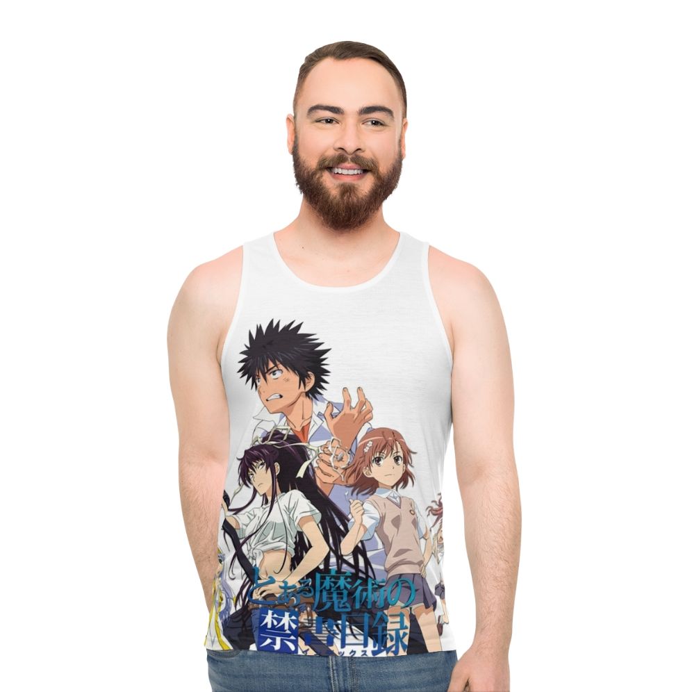 Anime Magic Index Unisex Tank Top - men