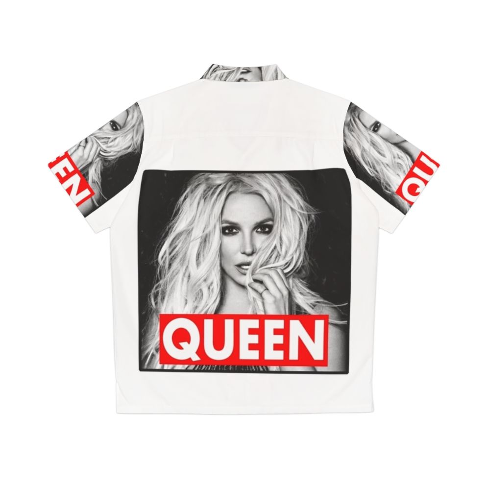 Queen B Hawaiian Shirt featuring Britney Spears pop music design - Back