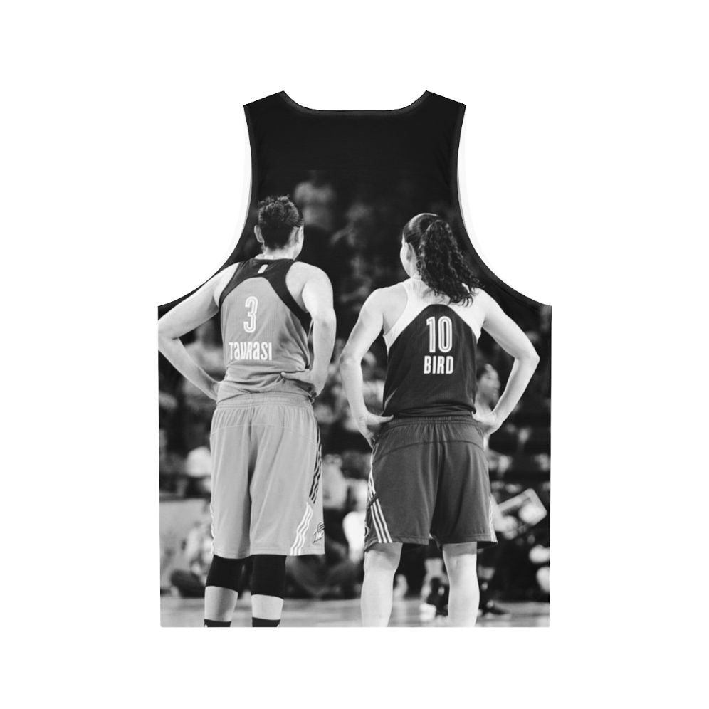 Diana Taurasi and Sue Bird Iconic WNBA Legends Unisex Tank Top - Back