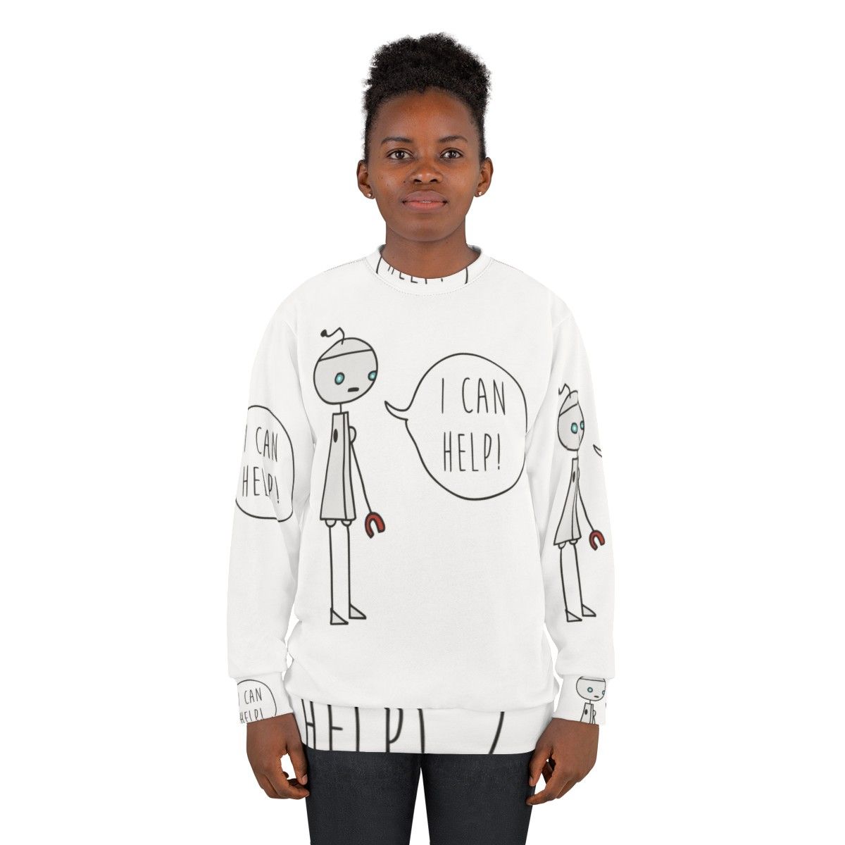 Fargo Android Minsky Cute Robot Sweatshirt - women