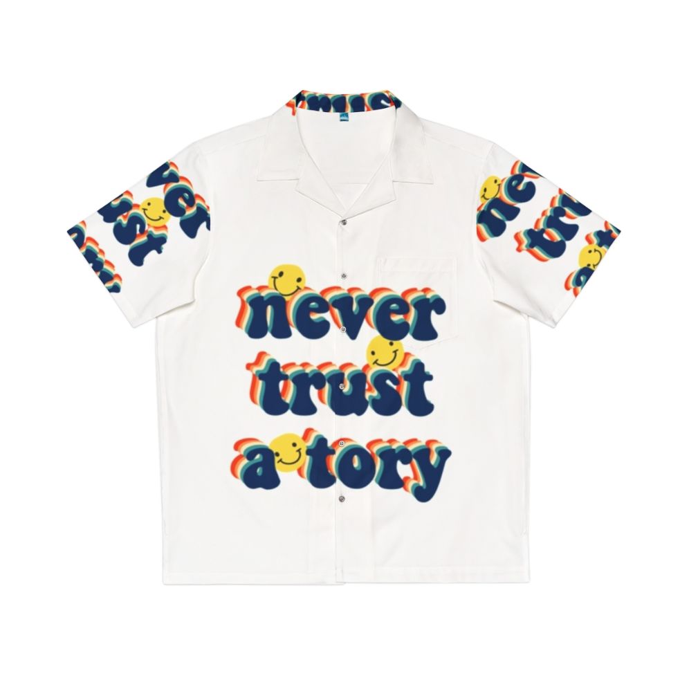 Anti-Tory Political Hawaiian Shirt with Tory, Corbyn, and Brexit Design