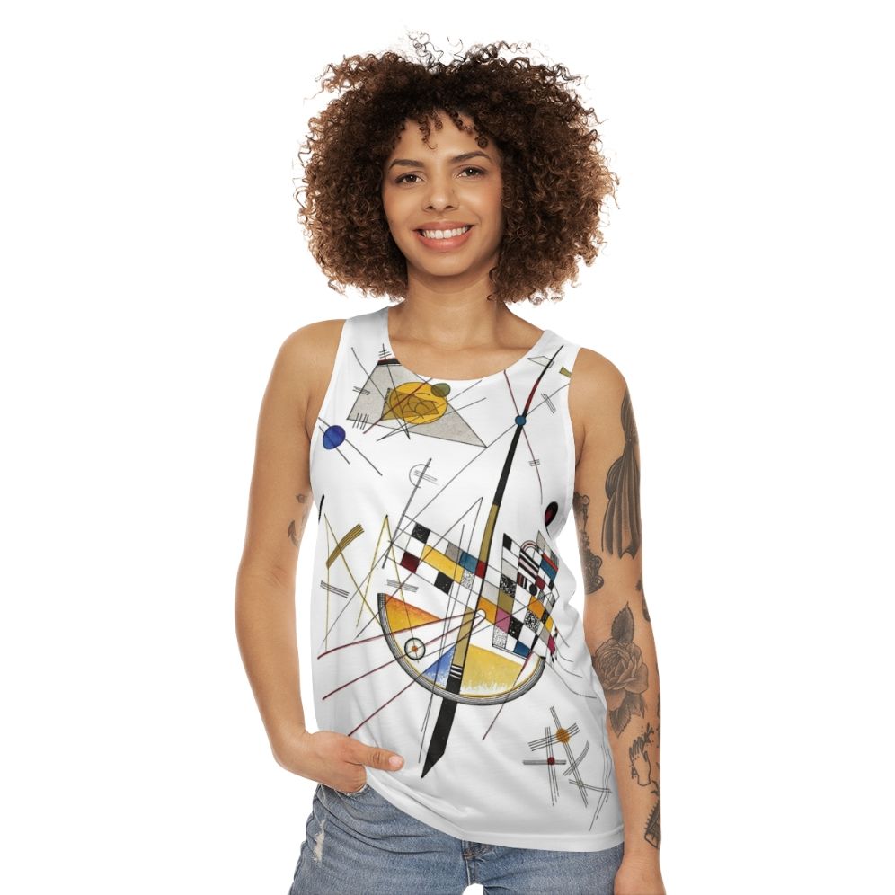 Wassily Kandinsky inspired abstract art unisex tank top - women