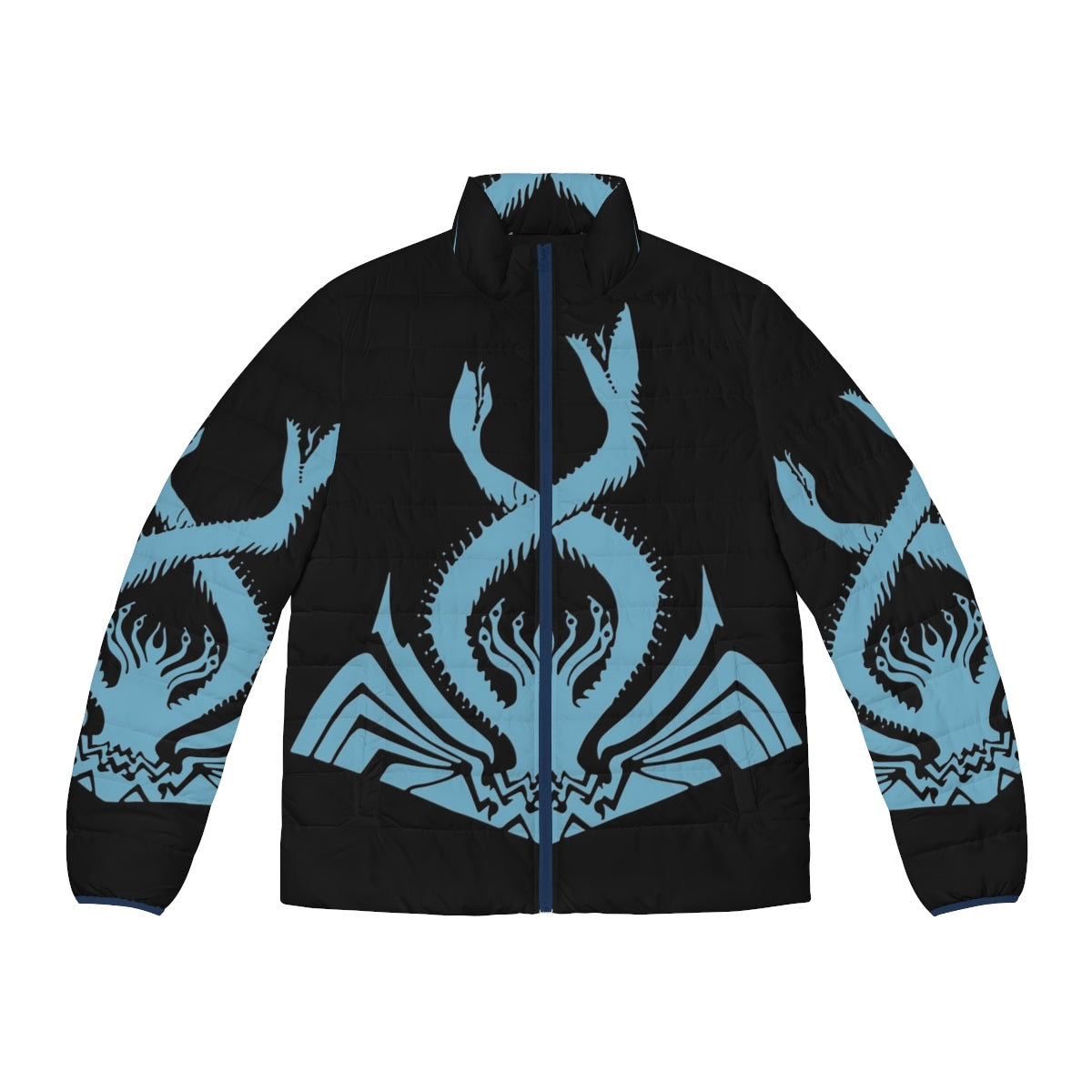 Grand Admiral Thrawn Chimaera Logo Blue Puffer Jacket