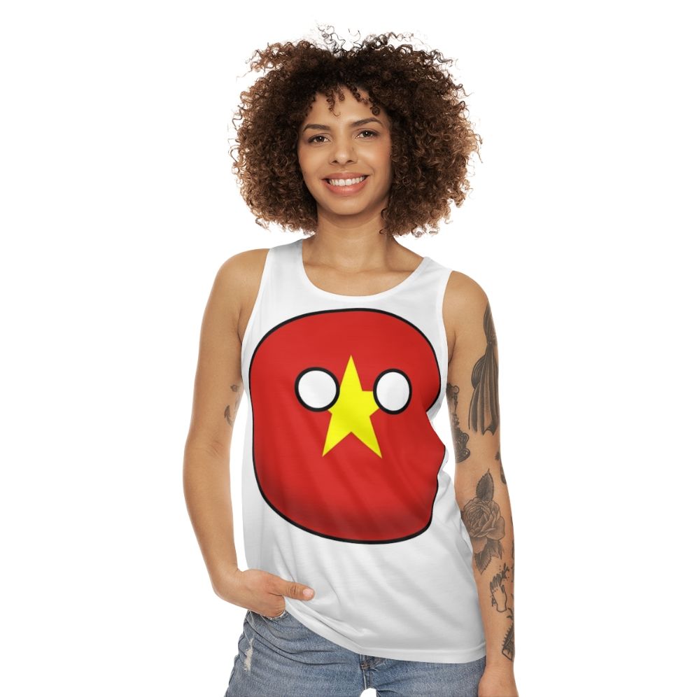 Vietnam Countryball Unisex Tank Top - women