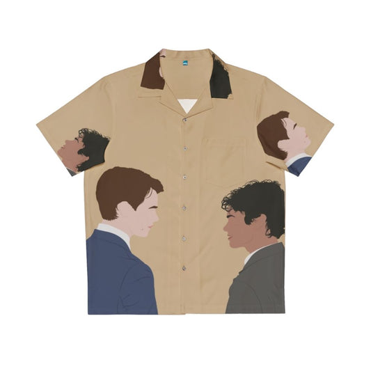 Young Royals S3 inspired Hawaiian shirt with Prince Wilhelm and Simon Eriksson artwork