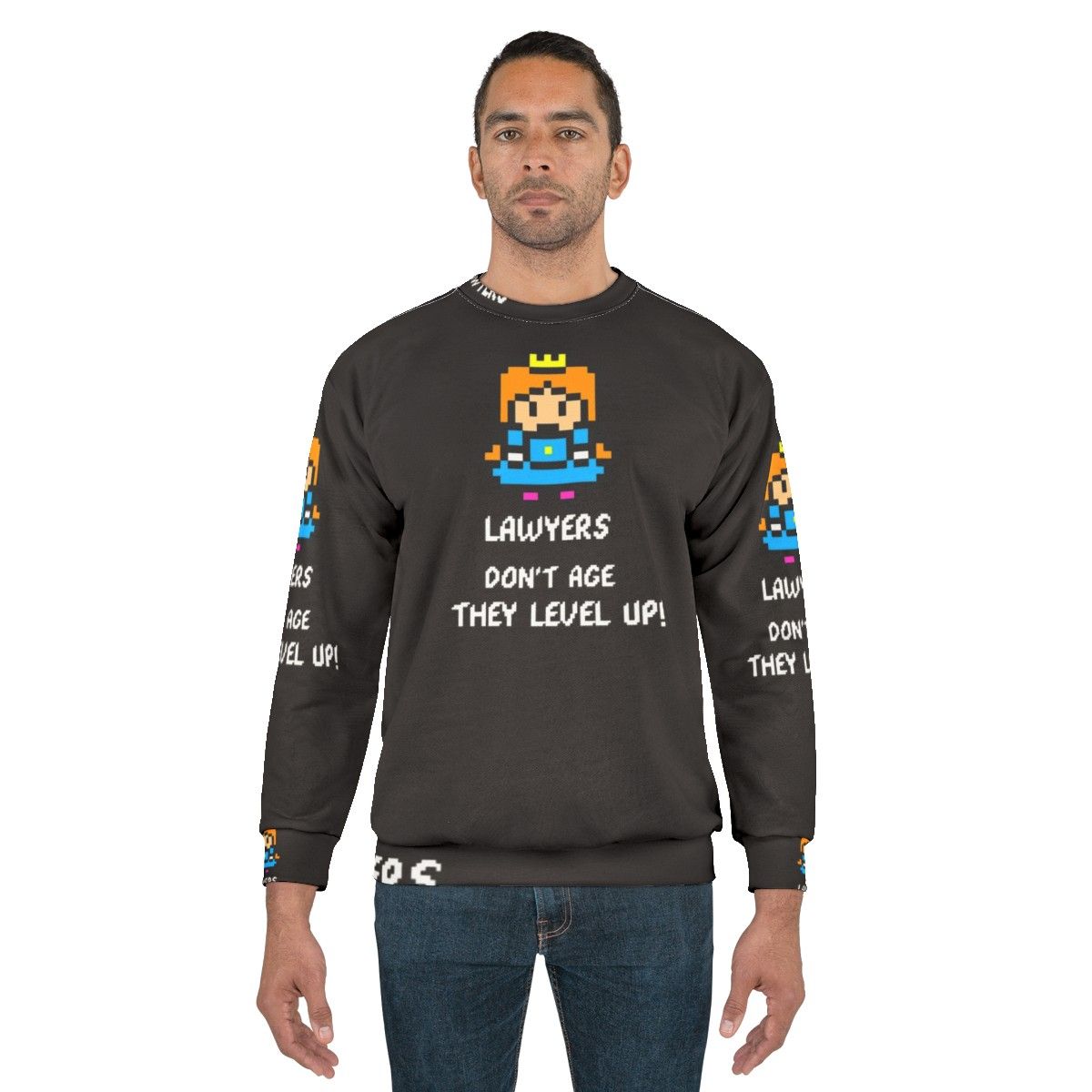 Lawyers Don't Age They Level Up Gamer Sweatshirt - men