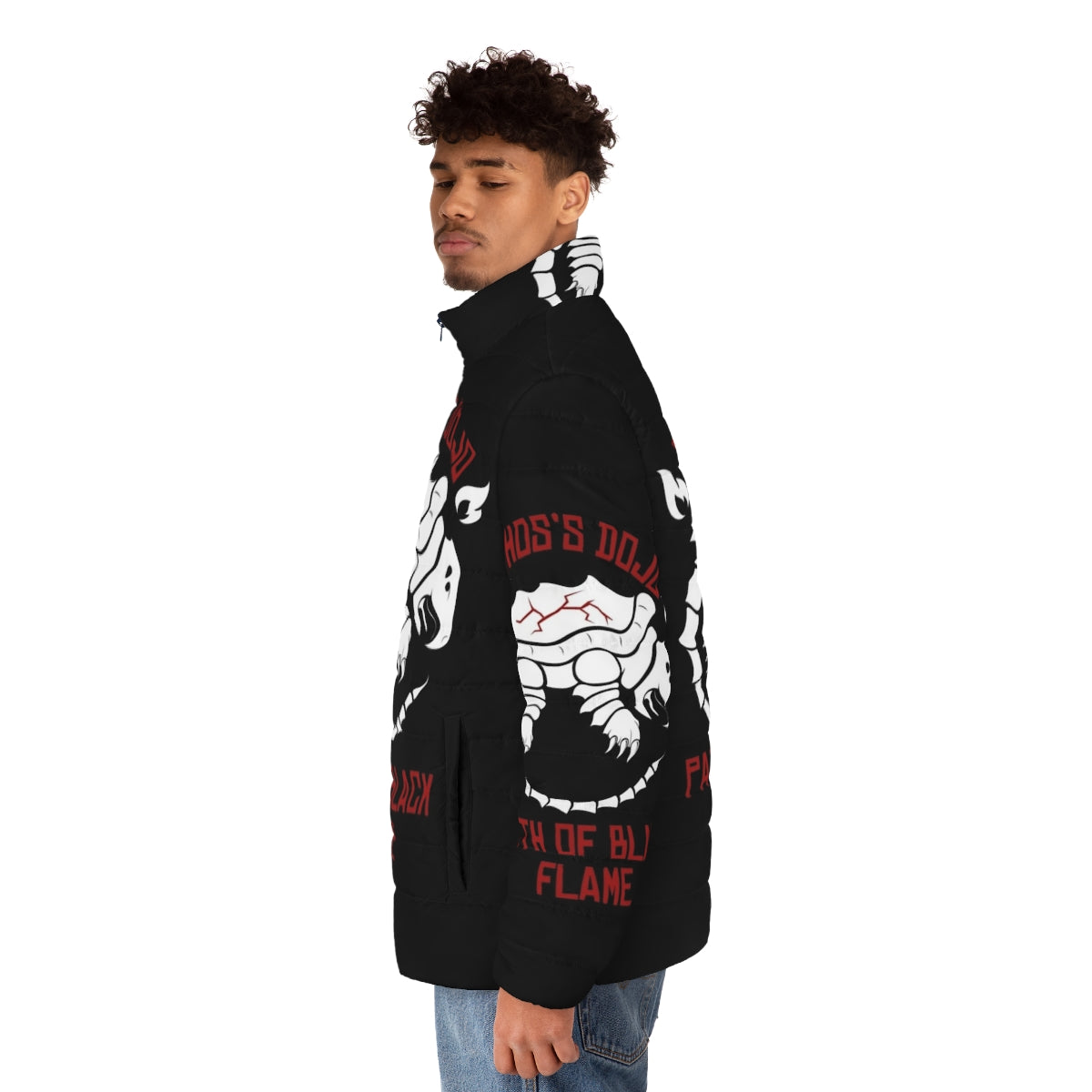 Orthos S Dojo Puffer Jacket - Cradle Series inspired outerwear for sacred artists - men side left